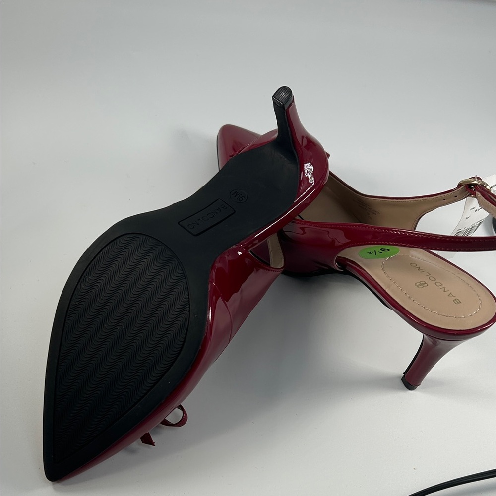 Bandolino Red Patent Slingback Heels - Picture 6 of 16